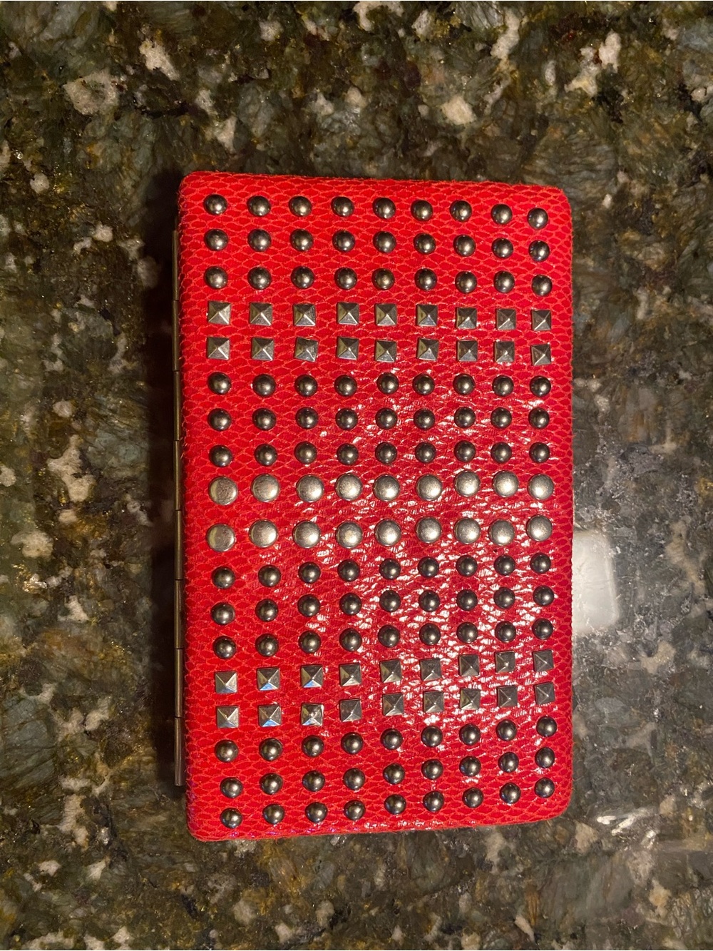 Nicole Lee Y2K Vintage Red Hot Studded clutch case